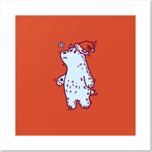 Frustrated Santa-bears Posters and Art